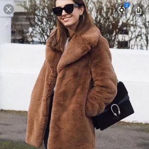 ZARA Faux Fur Coat